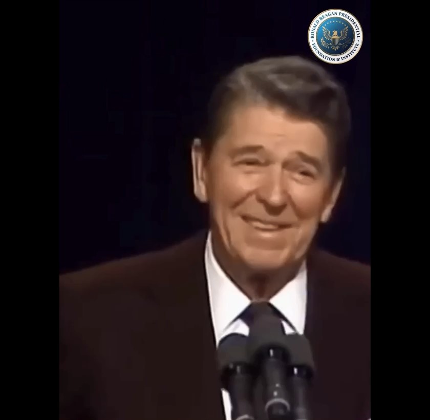 President Reagan - humour - speeding